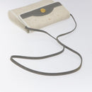 Christian Dior Honeycomb Canvas Shoulder Bag PVC White Auth MX224-7