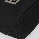 FENDI Zucca Canvas Shoulder Bag Black Auth MX235-14