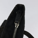 FENDI Zucca Canvas Shoulder Bag Black Auth MX235-10