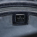 FENDI Zucca Canvas Shoulder Bag Black Auth MX235-18