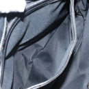 FENDI Zucca Canvas Shoulder Bag Black Auth MX235-21