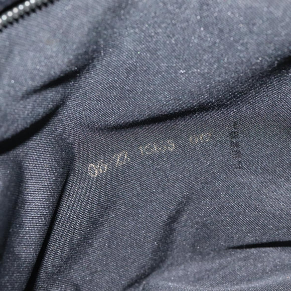 FENDI Zucca Canvas Shoulder Bag Black Auth MX235