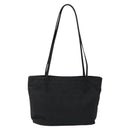 FENDI Zucca Canvas Shoulder Bag Black Auth MX235-2