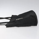 FENDI Zucca Canvas Shoulder Bag Black Auth MX235-4