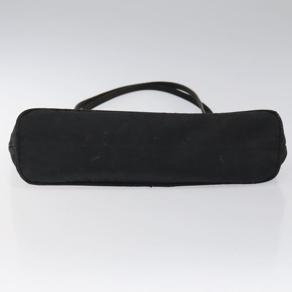 FENDI Zucca Canvas Shoulder Bag Black Auth MX235