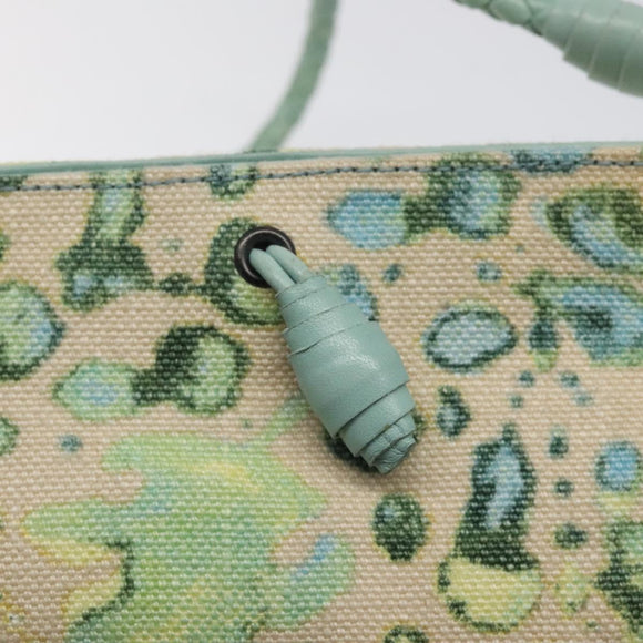 BOTTEGA VENETA Shoulder Bag Canvas Outlet Peppermint Auth MX236