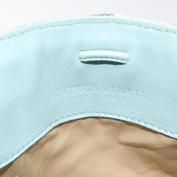BOTTEGA VENETA Shoulder Bag Canvas Outlet Peppermint Auth MX236