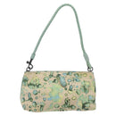 BOTTEGA VENETA Shoulder Bag Canvas Outlet Peppermint Auth MX236-13