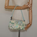 BOTTEGA VENETA Shoulder Bag Canvas Outlet Peppermint Auth MX236-20