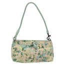 BOTTEGA VENETA Shoulder Bag Canvas Outlet Peppermint Auth MX236-2