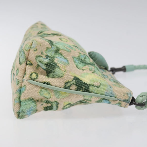 BOTTEGA VENETA Shoulder Bag Canvas Outlet Peppermint Auth MX236