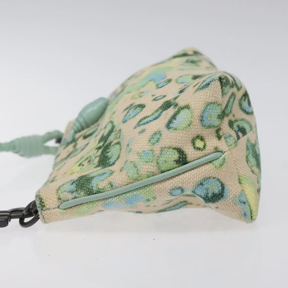 BOTTEGA VENETA Shoulder Bag Canvas Outlet Peppermint Auth MX236