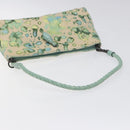 BOTTEGA VENETA Shoulder Bag Canvas Outlet Peppermint Auth MX236-7