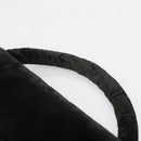 CHANEL Matelasse Hand Bag Velor Black Gold CC Auth MX239-8