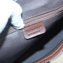 Burberrys Nova Check Boston Bag PVC Beige Gold Auth MX243-12