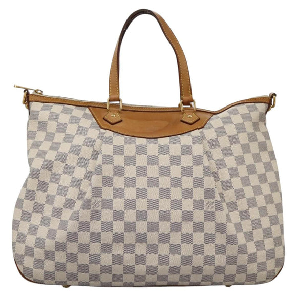 LOUIS VUITTON Damier Azur Siracusa GM Shoulder Bag N41111 LV Auth MX250