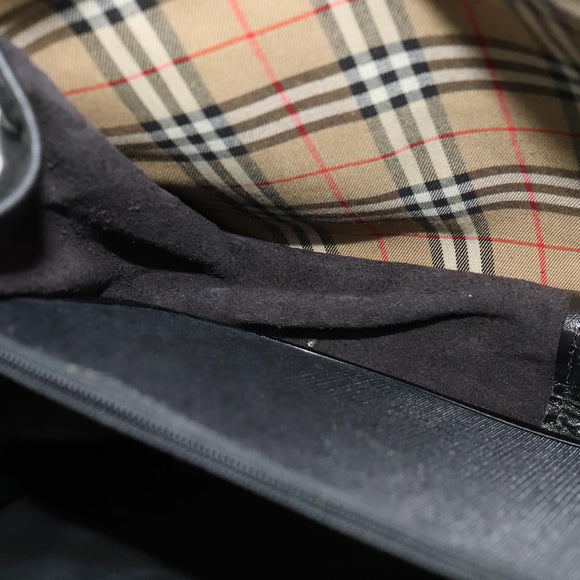 Burberrys Nova Check Shoulder Bag Canvas Beige Gold Auth MX256