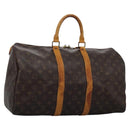 LOUIS VUITTON Monogram Keepall 45 Boston Bag M41428 LV Auth MX259-1