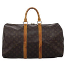 LOUIS VUITTON Monogram Keepall 45 Boston Bag M41428 LV Auth MX259-13