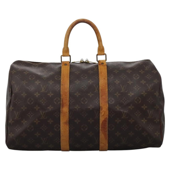 LOUIS VUITTON Monogram Keepall 45 Boston Bag M41428 LV Auth MX259