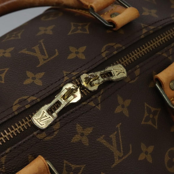 LOUIS VUITTON Monogram Keepall 55 Boston Bag M41424 LV Auth MX261