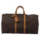 LOUIS VUITTON Monogram Keepall 55 Boston Bag M41424 LV Auth MX261-13