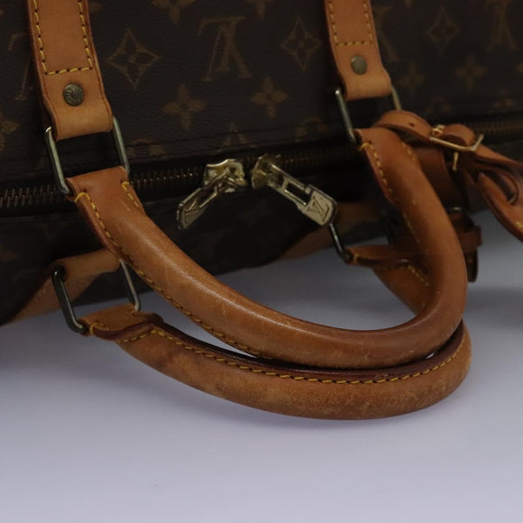 LOUIS VUITTON Monogram Keepall 55 Boston Bag M41424 LV Auth MX261