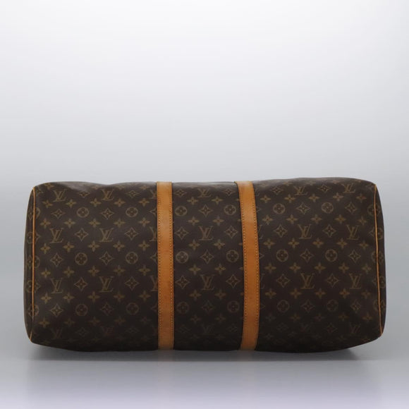 LOUIS VUITTON Monogram Keepall 55 Boston Bag M41424 LV Auth MX261
