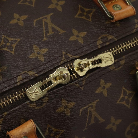 LOUIS VUITTON Monogram Keepall 55 Boston Bag M41424 LV Auth MX262