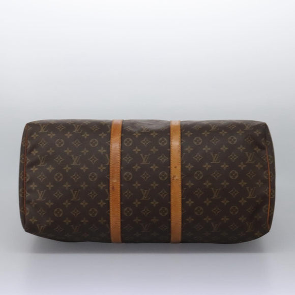 LOUIS VUITTON Monogram Keepall 55 Boston Bag M41424 LV Auth MX262