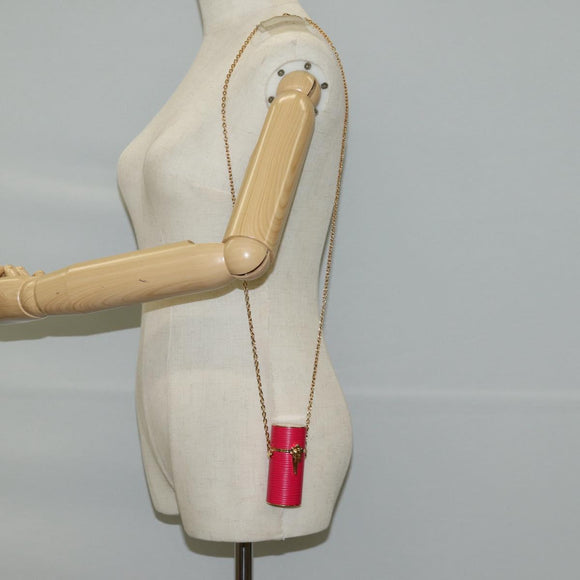 LOUIS VUITTON Epi Lipstick case Cosmetic Pouch Pink R97984 LV Auth MX267A