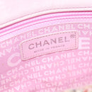 CHANEL Chain Shoulder Bag tweed Pink CC Auth MX268-17