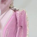 CHANEL Chain Shoulder Bag tweed Pink CC Auth MX268-19
