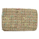 CHANEL Chain Shoulder Bag tweed Pink CC Auth MX268-3