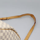 LOUIS VUITTON Damier Azur Keepall Bandouliere 55 Boston Bag N41429 Auth MX269-15