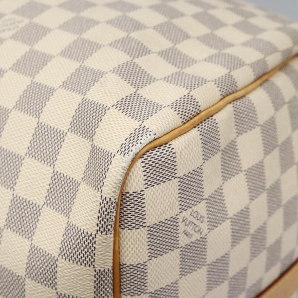 LOUIS VUITTON Damier Azur Keepall Bandouliere 55 Boston Bag N41429 Auth MX269