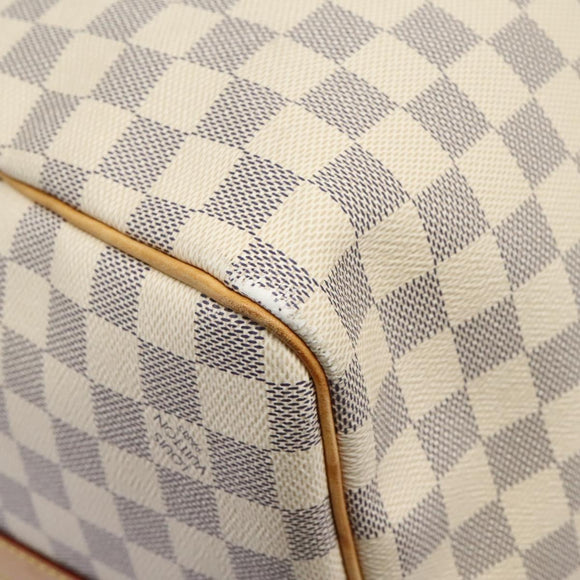 LOUIS VUITTON Damier Azur Keepall Bandouliere 55 Boston Bag N41429 Auth MX269