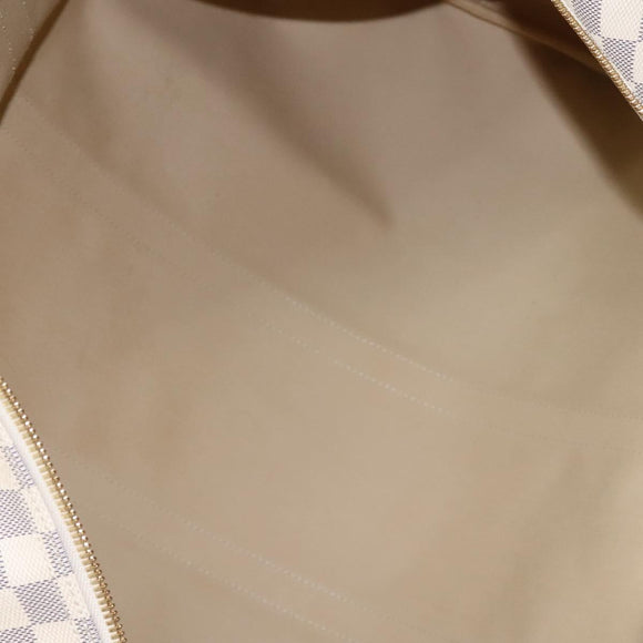 LOUIS VUITTON Damier Azur Keepall Bandouliere 55 Boston Bag N41429 Auth MX269