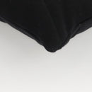 Miu Miu Shoulder Bag Leather Black Gold Auth MX290-15