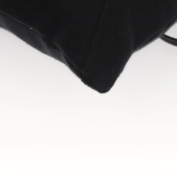 Miu Miu Shoulder Bag Leather Black Gold Auth MX290