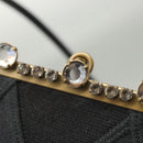 Miu Miu Shoulder Bag Leather Black Gold Auth MX290-9