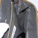 Miu Miu Shoulder Bag Leather Black Gold Auth MX290-19