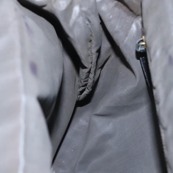 Miu Miu Shoulder Bag Leather Black Gold Auth MX290