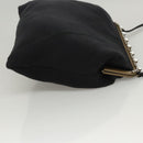 Miu Miu Shoulder Bag Leather Black Gold Auth MX290-3