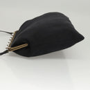 Miu Miu Shoulder Bag Leather Black Gold Auth MX290-4