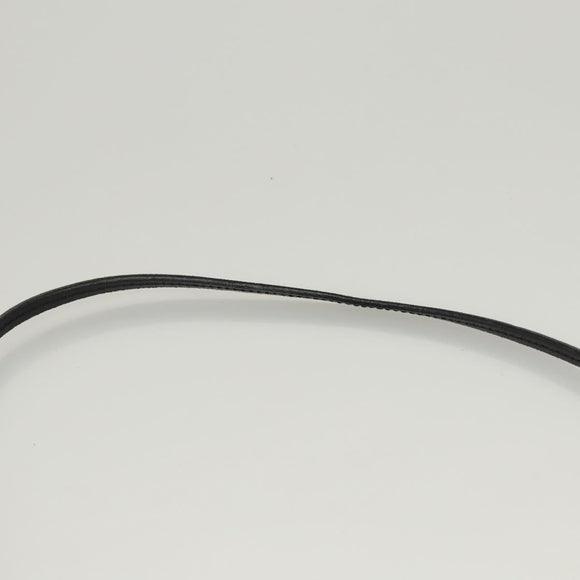 Miu Miu Shoulder Bag Leather Black Gold Auth MX290