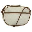 Christian Dior Honeycomb Canvas Shoulder Bag PVC White Auth MX307-1