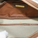 Christian Dior Honeycomb Canvas Shoulder Bag PVC White Auth MX307-12