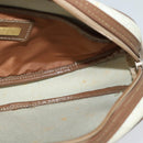 Christian Dior Honeycomb Canvas Shoulder Bag PVC White Auth MX307-17