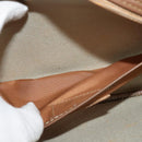 Christian Dior Honeycomb Canvas Shoulder Bag PVC White Auth MX307-19